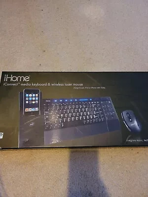 IH-K237LB IHome IConnect Media Keyboard & Wireless Laser Mouse One On Ebay! NEW • $99.99
