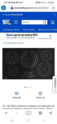 $450 • Buy Frigidaire FFEC3625UB 36 Inch Electric Cooktop