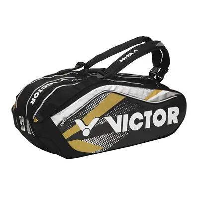 Victor Badminton 3-Packs Bag Racket Racquet Shuttlecock Black Gold BR9308 CX • $152.91