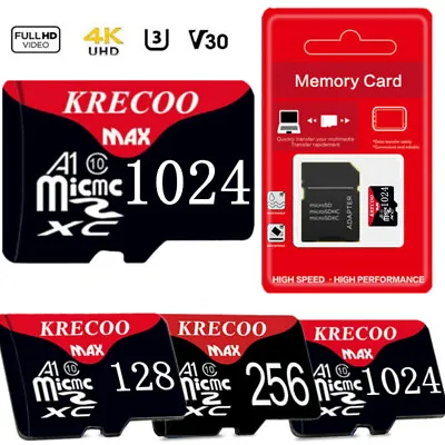 128GB 256GB 1TB Micro SD Card Memory Card TF Card With Free Adapter High Speed • $9.51