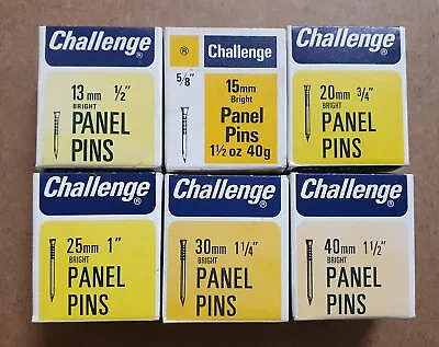 Challenge Panel Pin- 13mm 15mm 20mm 25mm 30mm 40mm Zinc Plated • £1.50