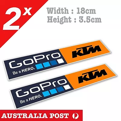 KTM Racing GoPro Logo Slap Banner Stickers • $7.80