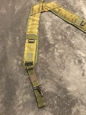 Original 2nd PATTERN VINTAGE VIETNAM ERA M56 H-HARNESS WEBBING SUSPENDERS US  • $38.99