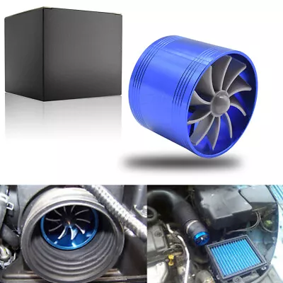 Car Air Intake Fan Supercharger Engine Enhancer Turbo Gas Fuel Vortex KIT Saver • $12.99