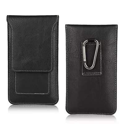$20 • Buy For Sony Xperia XZ Genuine Leather Black Tradesman Belt Clip Case Cover Pouch