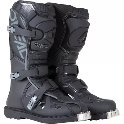Oneal MX 2023 Element Black Kids Dirt Bike Motocross Boots • $229.95