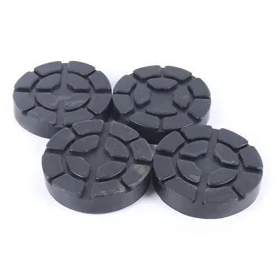 4 PCS Round Heavy Duty Car Truck Post Lift Arm Pads Universal Replacement Black • $33.26