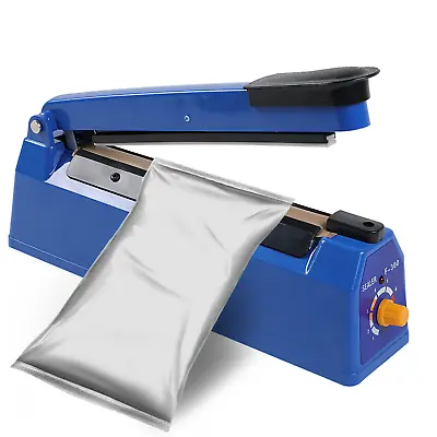 8/12  Heat Sealing Hand Impulse Sealer Plastic Poly Bag Sealing Closer Machine • $24.89