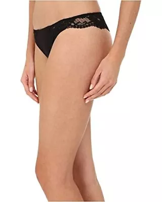 La Perla Souple Black Lace Stretch Cotton Thong Size XS New With Tags • $69