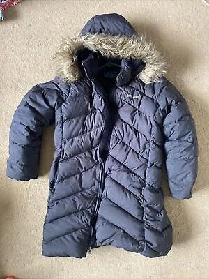Girls Winter Down Marmot Coat L Age 10/12 • £25