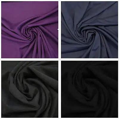 £1.15 • Buy PONTE ROMA PLAIN STRETCH JERSEY FABRICS * 6 Colours * Knit Fabric * 150cm Wide