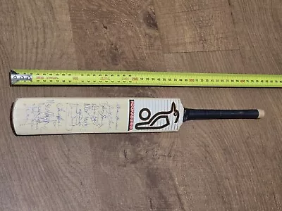 Signed Australian Players Kookaburra Mini Bat • $37