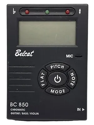 Belcat BC850 Black Auto & Manual Mode Chromatic Tuner For Guitar Bass Violin • $8.96