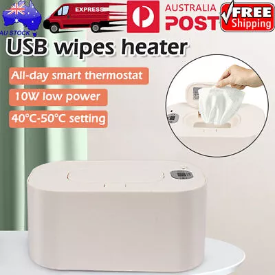 AU Portable Baby Wipes Warmer Wipe Heater Wet Dispenser Holder Travel Case Box • $25.99
