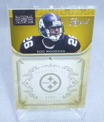 2012 Panini National Treasures Rod Woodson Property Of Legend Card #d 46/99 • $4.49