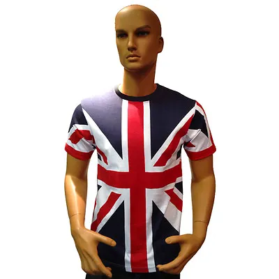 Union Jack T-Shirt Crew Neck Size:  Kids Sizes 100% Cotton SAME DAY POST -NEW • £8.49