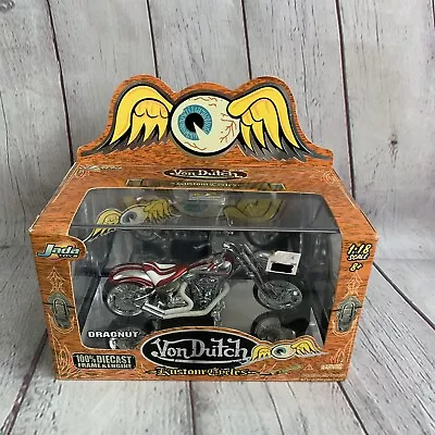 Von Dutch Kustom Cycles Dragnut 100% Diecast Frame & Engine 1:18 Scale Jada Toys • $24.95