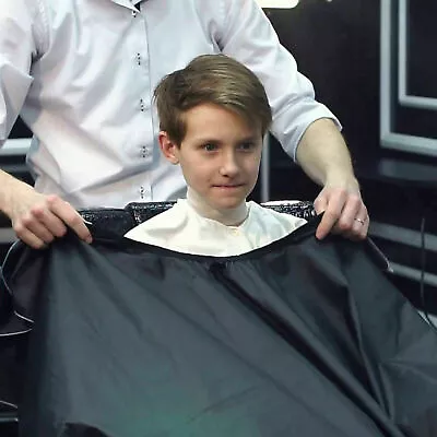 £3.59 • Buy Professional Hair Cutting Cape Salon Barber Adult Waterproof Unisex Apron Black
