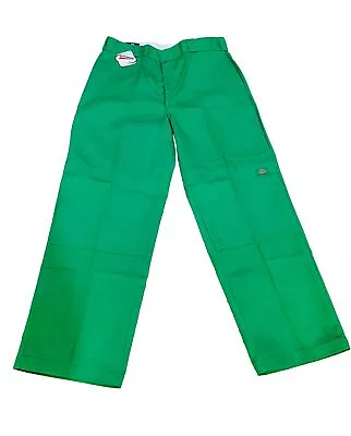 Vintage Y2K Dickies Double Knee Cell Phone Work Pant Kelly Green 85283 NWT 32-48 • $44.99