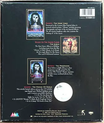 Michael Jackson Ghosts Deluxe Collectors Box Set Limited Edition VHS & 2CD & DVD • $153