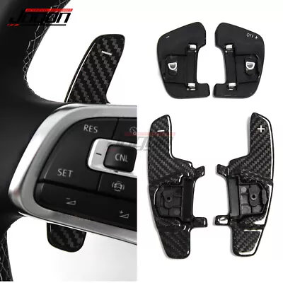 Carbon Steering Wheel Paddle Shifter For VW PASSAT B8 R-LINE 2016-2021 SCIROCCO • $73.71