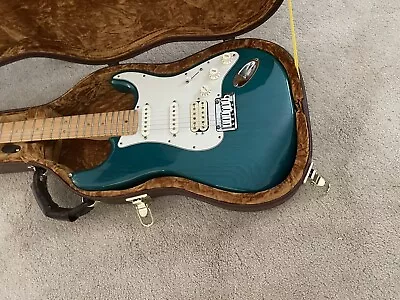 2000 Fender American Trans Teal Green Deluxe Fat Stratocaster USA Elect Guitar • $1375