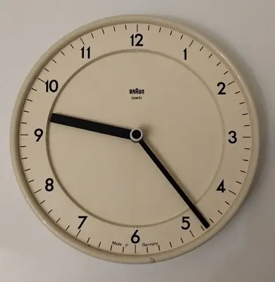 £49 • Buy Braun ABK 20 / 4780 Quartz Wall Clock (Dieter Rams Design)