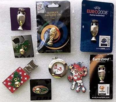 FIFA UEFA EURO Lot 9x Official Licensed Product 2004 2008 2010 2012 Mascot Pin • $89.99