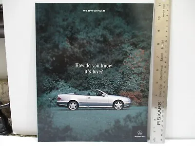 2001 Mercedes-Benz  CLK 320 430 55 AMG Cabriolet Sales Brochure ORIGINAL • $6.95