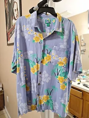 Vintage Sierra Mist Promotional Silk Hawaiian Shirt MENS SZ XL Rare • $36.50