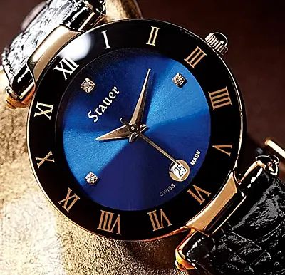 £249.99 • Buy STAUER Minuit Swiss Watch Designer Timepiece Swiss Movement Swarovski Crystals
