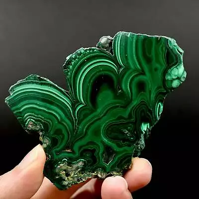 3.4in 126g Large AAA Natural Malachite Crystal Slab Congo M6 • $72
