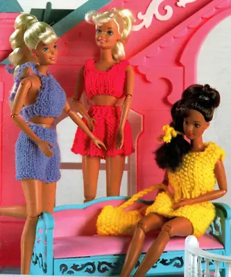 £2.89 • Buy Knitting Pattern Copy 2544.   Dolls Clothes Outfits For Barbie Sindy Etc  DK