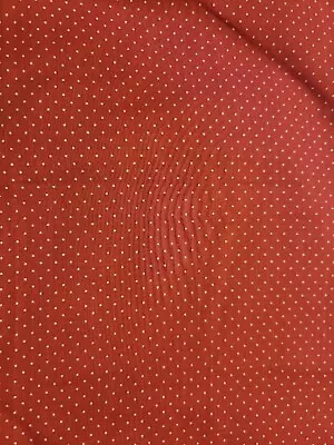 Pink With White Polka Dots Miniature Vintage Fabric Material Sew 20x35  • $6.89