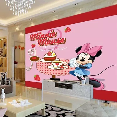 Mickey Mouse Full Wall Mural Photo Wallpaper Printing 3D Decor Kid Home • $223.97