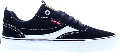 Levi's Mens Lance Perf Fashion Sneaker Shoe Black/White 7.5 M • $19.99