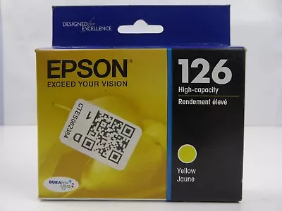 Epson 126 Yellow T126420 Ink Cartridge High-Capacity Expired 10/2018 • $4.24