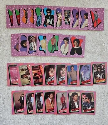 Original Vintage 1984 MJJ Productions Michael Jackson Sticker & Card Lot 33 Asst • $14.95