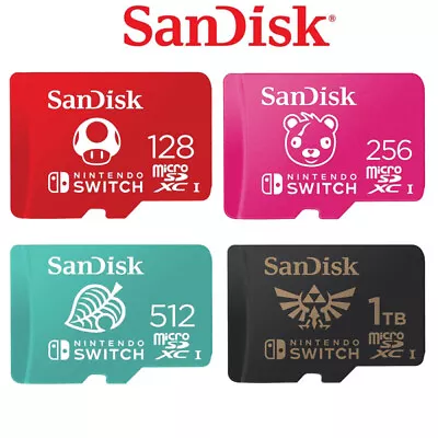 $15.99 • Buy 128GB 1TB Sandisk Micro SD Card Memory Card TF Card For Nintendo Switch Camera