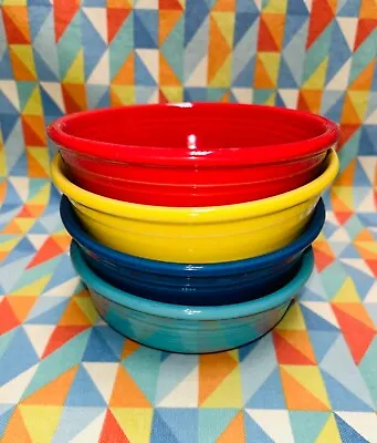 NEW Mix Set 4 FIESTA Small Cereal Fruit BOWLS FIESTAWARE 14 Oz Free Shipping • $49.99