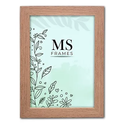 A3 A4 A5 BLACK White Oak Walnut Picture Frames Wood Effect  Photo Poster Frame • £7.49