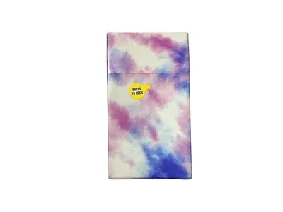 Tye Dye Plastic Design Cigarette Hard Case Pack Holder Fits 100's • $12.95