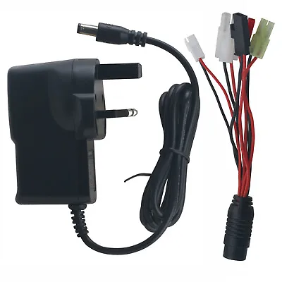 £11 • Buy RC Charger For Airsoft NIMH 2-10S 6V 7.2V 9.6V Battery Pack W/ Tamiya Connector 