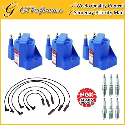 Performance Ignition Coil Wire & NGK Spark Plug 6PCS For Buick Chevy Pontiac V6 • $177.02