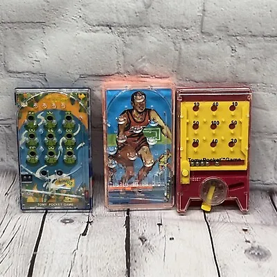 Vintage 1970s TOMY Pocket Game & Mini -game Pinball Lot Of 3 • $34.99