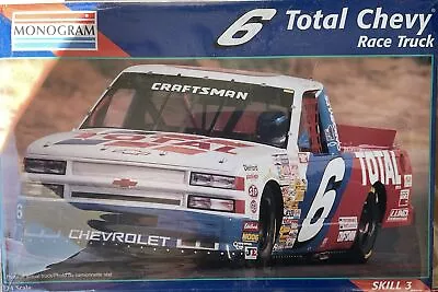 Total Chevy #6 Race Truck Monogram 1:24 Model Kit 2475 NEW SEALED • $27