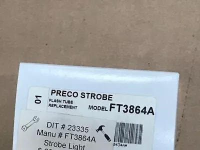 New Genuine Preco Strobe Flash Tube Replacement Strobe Light FT3864A  • $28.04