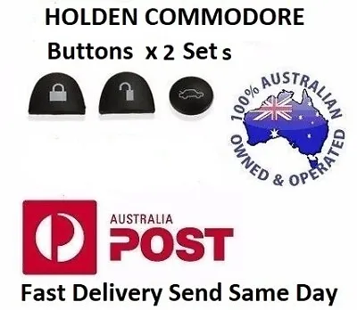  New 2x  Holden Commodore Silicone Key Buttons SET VS VT VX VY VZ WH WK WL • $3.80