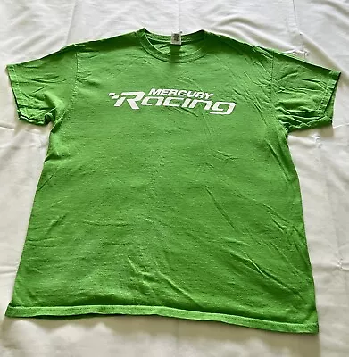 Mercury Racing T-shirt Size L Lime Green  • $19.50