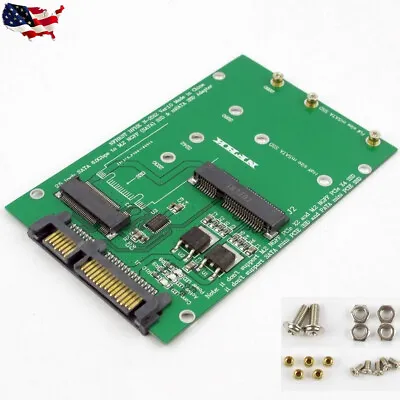 M.2 B / B+M KEY NGFF & 2.5  MSATA SSD To SATA III Board Converter Adapter Card • $11.90